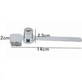 thumbnail image 4 of Cerraduras para gabinetes y muebles, cerradura de trinquete para vitrina, cerradura para puerta corrediza de vidrio, exhibición de vitrina con llave similar, paquete de 2, 4 of 5