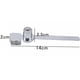 thumbnail image 4 of Cerraduras para gabinetes y muebles, cerradura de trinquete para vitrina, cerradura para puerta corrediza de vidrio, exhibición de vitrina con llave similar, paquete de 2, 4 of 5