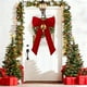 thumbnail image 3 of Decoraciones Navideñas Adorno navideño grande de terciopelo con forma de lazo, 80 x 40 cm, para la Rkxzt, 3 of 7