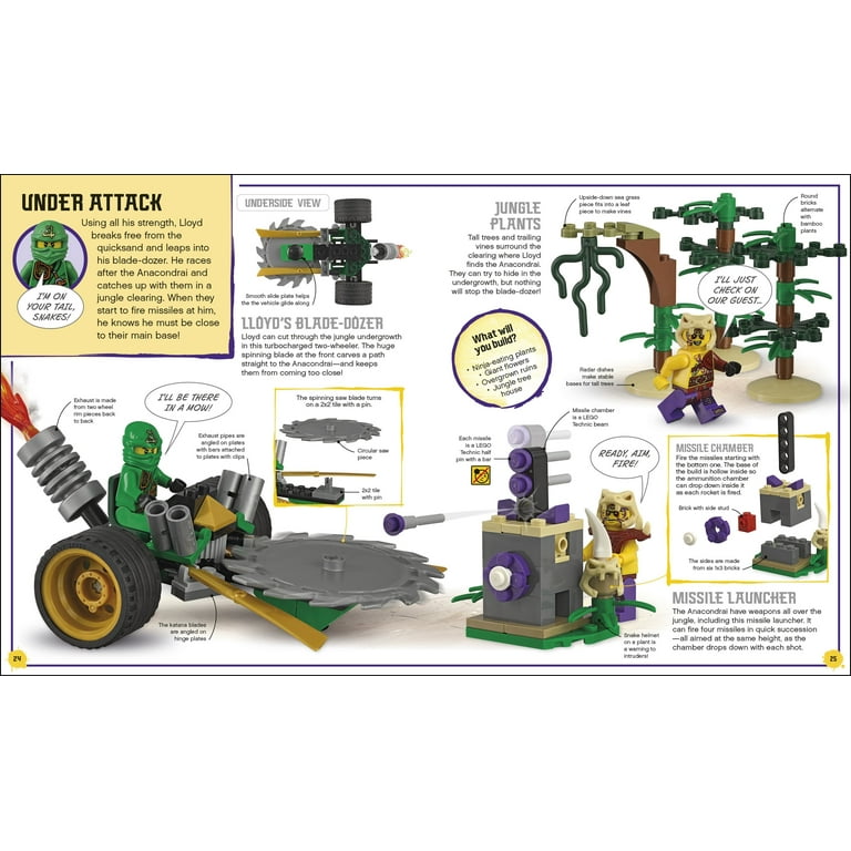LEGO NINJAGO Build Your Own Adventure Greatest Ninja Battles with Nya minifigure and exclusive Hover Bike model LEGO Build Your Own Adventure