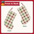 thumbnail image 5 of LNWH Christmas Plaid Noel Pattern 18 Inch Christmas Stockings, Christmas Decorations for Family Holiday Party Decor, 1 Pcs, 5 of 8