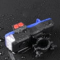 thumbnail image 3 of Juego de luz dentera icicleta 1, bocina, soporte para teléfono y banco de energía, USB impermeable, faro de montaña brilnte Azul Baoblaze Luz delantera de bicicleta, 3 of 8