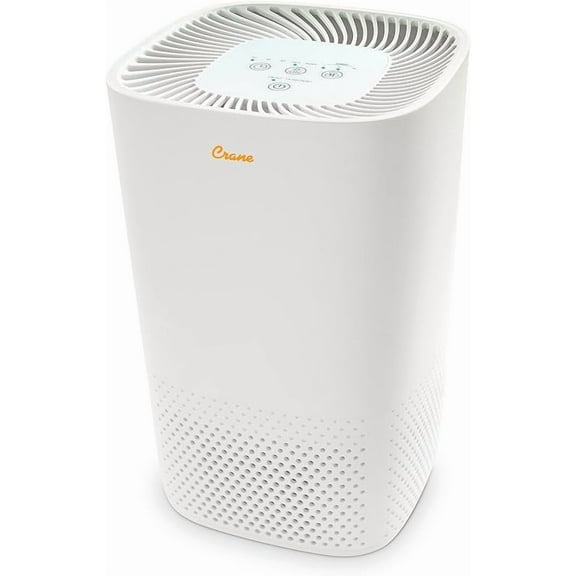 Air Purifier with True HEPA Filter, UV Light, 300 Sq Feet Coverage, Timer Function, Sleep Mode, Washable Particle Filter, EE-5068