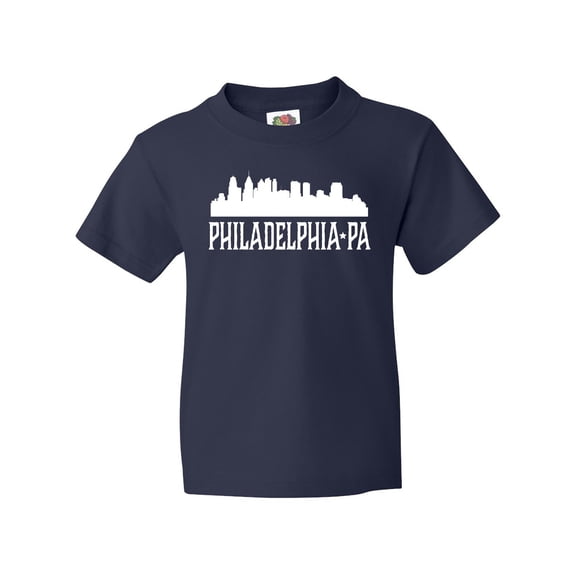 Inktastic Philadelphia Pennsylvania Skyline PA Cities Youth T-Shirt