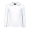 Beverly Hills Polo Club Girls School Uniform Long Sleeve with Contrast Trim Polo (Little Girls & Big Girls)