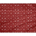 thumbnail image 4 of oneOone Polyester Lycra Red Fabric Geometric Bandhani Sewing Material Print Fabric By The Yard 56 Inches Wide, 4 of 4