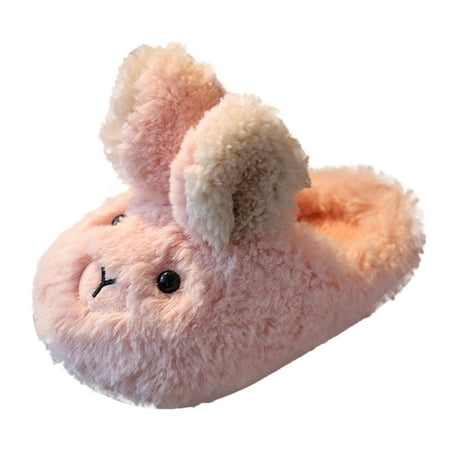 

Youmylove Girls Boys Home Slippers Warm Cartoon Rabbit House Slippers For Toddler Lined Winter Indoor Shoes Baby Footwear