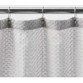 Casaluna Light Gray Waffle Shower Curtain