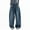 Retro Blue, variant on EMMIOL Women's High Rise Baggy Barrel Jeans Y2K Vintage Wide Leg Jeans with Elastic Waist Dark Wash Boyfriend Denim Pants