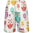 thumbnail image 3 of GZHJMY Owl Pajama Pants Short for Men, Lounge Pants Lightweight Men Pajama Bottoms with Drawstring Pockets, Christmas New Year Birthday Gifts, Small, 3 of 7