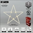 thumbnail image 3 of Kringle Traditions 48” Warm White LED Star Light, Fold-Flat Christmas Lighted Star, Outdoor, 3 of 8