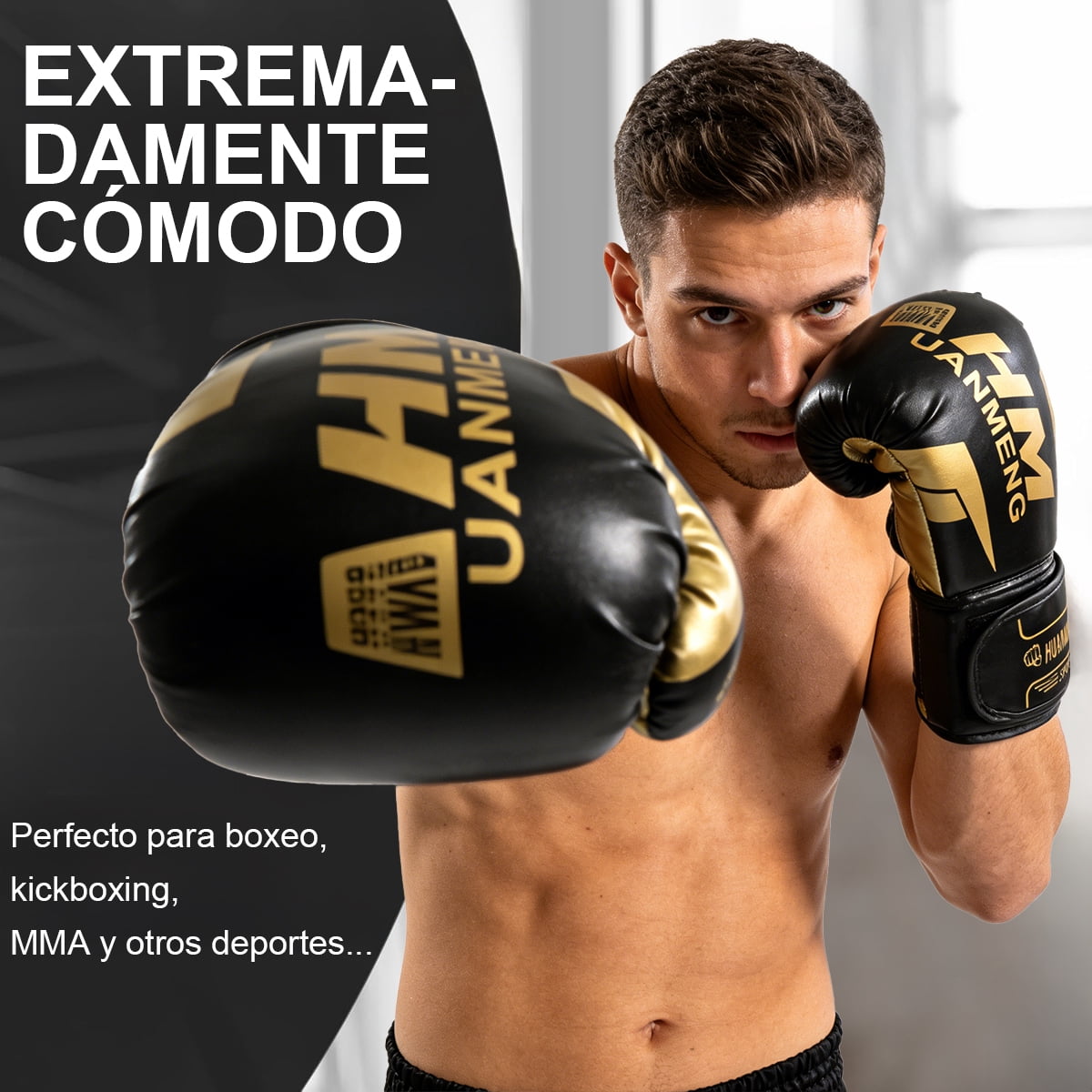 START MAKERS 14OZ Boxing Gloves for Men and Women, Boxing Gloves, Boxing Gloves 14 oz, Sparring Gloves, MMA Gloves, Training and Workout(Black)