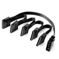 thumbnail image 4 of Cable adaptador Irfora Ordenador Cable adaptador de disco duro grande de 4 pines a 5 SATA Cable divisor de 1 a 5 Cable convertidor de adaptador de fuente de alimentación de disco duro Irfora Cable adaptador, 4 of 6
