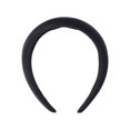 thumbnail image 3 of Time and Tru Women's Satin Puffy Headband, Black, 3 of 7