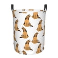 thumbnail image 1 of Balery German Shepherd Dog Cesta de ropa redonda con asas, impermeable, independiente, para ropa, juguetes, dormitorio y familia-Small, 1 of 6