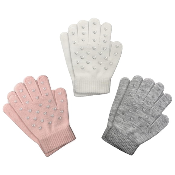 Guantes Evridwear Magic Stretch, 3 pares, cálidos para niños