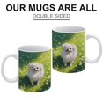 thumbnail image 3 of Adorable Pekingese Dog Illustration Mug - 11 oz White Ceramic Coffee Cup for Collectors, 3 of 8