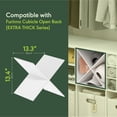 thumbnail image 2 of Furinno CUBICLE X-Shaped Cube Shelf Insert, Shelf Organizer Accessory, White, Fits CUBICLE Extra Thick Series, 2 of 4