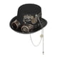 thumbnail image 2 of Steampunk Hat With Cosplay Party Goggles For Accessory Disguise, 2 of 5