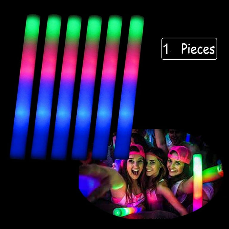 1 Pc Foam Glow Sticks LED Multi Color Electronic Light Up Sticks