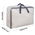 thumbnail image 7 of Oalirro Large Clear Storage Bags with Zipper Handles, Oversized Comforter Storage Bag, Folding Plastic Bedding Storage for Clothes, Bed Sheet, Pillow, Toys, 7 of 7
