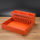 thumbnail image 3 of Soporte para herramientas de peluquería, organizador de cepillos de pelo resistente al desgaste multifuncional desmontable, soporte para es de , Naranja Baoblaze Estante de tijeras de salón, 3 of 8