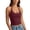 WenDA07_Wine, variant on WEIWEN Cropped Tank Tops for Women 2026 Trendy Backless Scoop Neck Double Lined Basic Tees Women's Tie Halter Tops Summer Yoga Athletic Workout Shirts Brown, XL