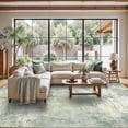 thumbnail image 4 of YOUFORTONG Washable 9x12 Abstract Area Rug, Ultra Soft Thin Large Indoor Carpet, Non-Slip Stain Resistant Floor Mat for Living Room Bedroom Home Decor,Sage Green, 4 of 9