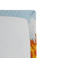 thumbnail image 3 of Ambesonne Mushroom Fitted Sheet, Fall Landscape Meadow, Queen Size, Orange Blue Red, 3 of 3