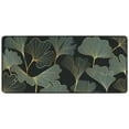 thumbnail image 2 of Klonfd Large Pad Desk Mat With Leaf Print For Home Gaming And Study 400x900mm Rubber Keyboard Pad Home & Pad Nice Edge Thick Desk Mat Laptop Slip, 2 of 6