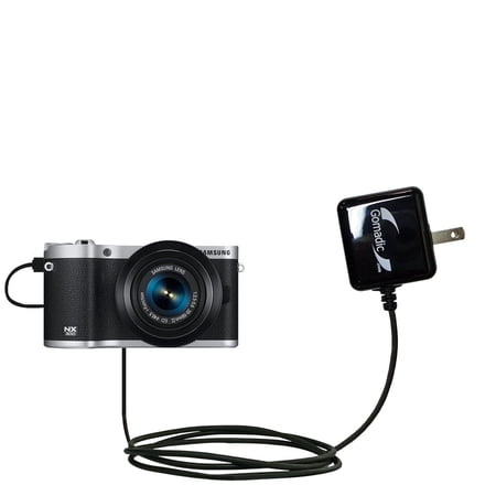 Gomadic Intelligent Compact AC Home Wall Charger suitable for the Samsung Galaxy NX300 - High output power with a convenient, foldable plug design - U