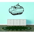 thumbnail image 1 of Custom Wall Decal Sticker : Army War Fighting Tank Silhouette 20x30", 1 of 1