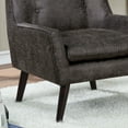 thumbnail image 5 of Valla Button Tufted Fabric Accent Chair, Gray, 5 of 5