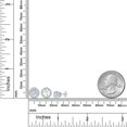 thumbnail image 6 of Gem Stone King 14K White Gold White Moissanite and White Lab Grown Diamond Removable Earrings Jackets for Women | 2.08 Cttw | Gemstone Birthstone | Round 6MM, 6 of 6