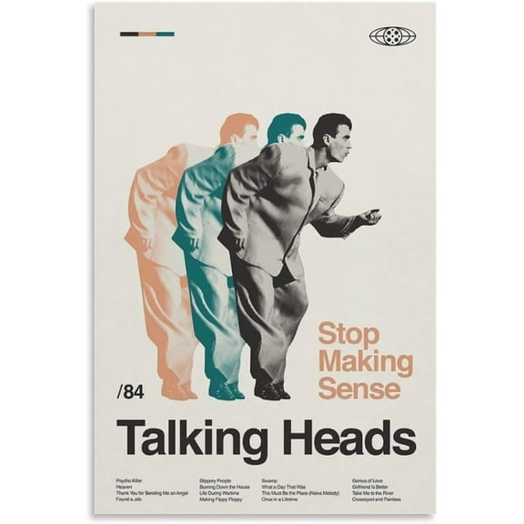 Talking Heads - Stop Making Sense Canvas Poster Wall Decorative Art Painting Living Room Bedroom Decoration Gift Unframe-style12x18inch(30x45cm)