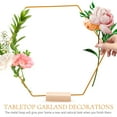 thumbnail image 3 of Himition 1 Set of DIY Flower Hoop Desktop Wreath Frame Dreamcatcher Floral Hoop with Stand, 3 of 6
