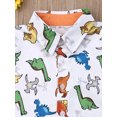 thumbnail image 6 of Dewadbow Kids Baby Boy Outfits Animal Print Short Sleeve T-Shirt Top Pants Set, 6 of 6