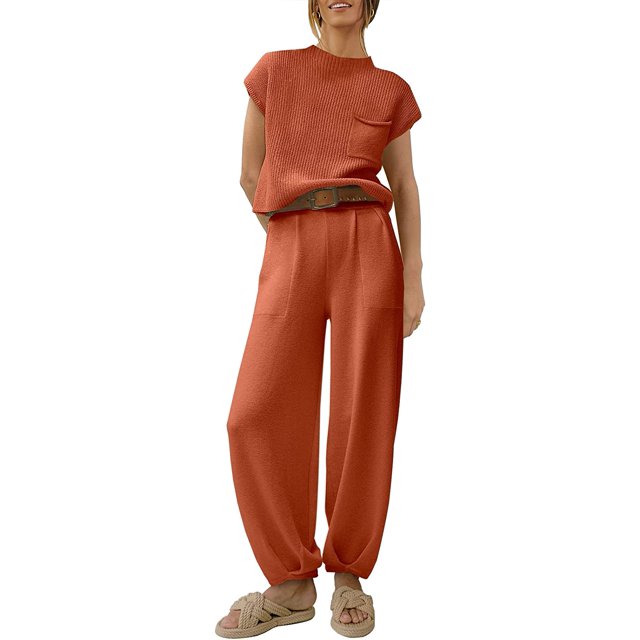 Trajes de dos piezas para mujer Conjuntos de suéteres Jersey de punto Tops y pantalones de talle alto Chándal Conjuntos de salónRustLarge esquí esquí Gafas de esquí