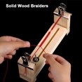 thumbnail image 1 of Herramienta creativa para trenzado de cuerda, longitud ajustable de madera para hacer soporte para collar, 1 of 7