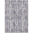 thumbnail image 2 of Addison Rugs Chantille Indoor/Outdoor Transitional Lines Purple Washable Rectangle Rug, 2'6" x 3'10", 2 of 6
