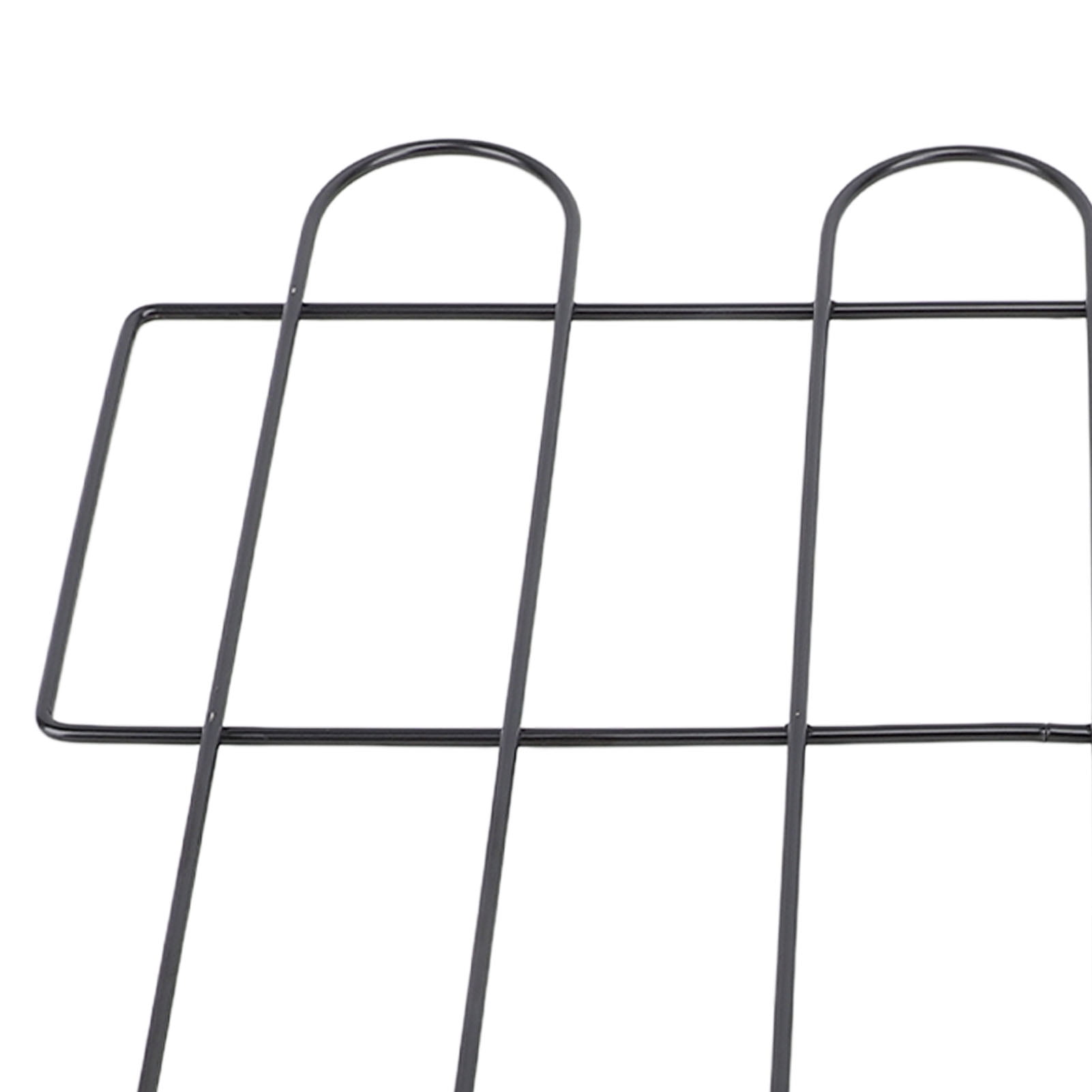 Riousery Decorative Garden Fence Iron Metal Wire Animal Barrier for Outdoor Flower Bed Edging 10 Pcs