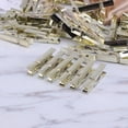 thumbnail image 3 of Shisuyan 50pcs Plastic Golden Photo Clips Mini Clothespins Multi-functionnal Paper Message Pegs for Home Office(Golden), 3 of 9