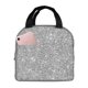 thumbnail image 1 of Easygdp GlitterSilver Bolsa Térmica Premium - Tela Oxford Impermeable, Gran Capacidad, Bolsillo Frontal, Unisex para Trabajo, Escuela, Actividades al Aire Libre y Picnics, 1 of 8