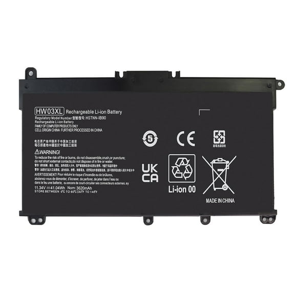 Laptop Replacement 11.34V 41.04Wh HW03XL Battery for Pavilion 15-EG 15-EH 15-EH0000 HWO3XL L97300-005 L96887-421