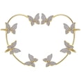 thumbnail image 1 of Crawler Earrings Rhinestone Butterfly - Fashion Climber Earrings Ear Cuff Wrap, 1 of 10