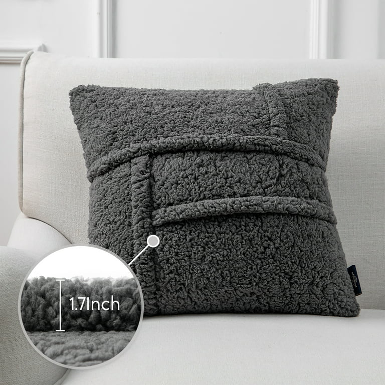 Cloud Vegan Washable Faux Sherpa Fur Pillow, Decorative Pillows