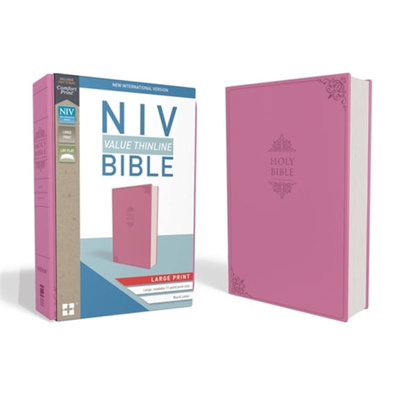 Pre-Owned NIV, Value Thinline Bible, Large Print, Imitation Leather, Pink (Unknown) 0310448565 9780310448563
