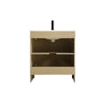 thumbnail image 3 of Elegant Kitchen and Bath Finnley 30 Inch Single Bathroom Vanity In Honey Brown, 3 of 13