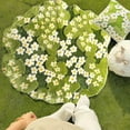 thumbnail image 3 of Ukeler Floral Moss Area Rugs for Bedroom Soft Shag Home Decor Carpet Non Slip Cozy Plush Floor Mat for Kids Room Nursery Room Dorm Room Class Room 39.5''×39.5'', 3 of 6