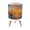 Color 1, variant on Small Trash Can with Lid Intricate Sea Turtle Sketch Vintage Parchment Coastal Marine Life 1.8 Gallon Dog Proof Trash Can Round Garbage Can Waste Bin Wastebasket for Bathroom Bedroom Living Room